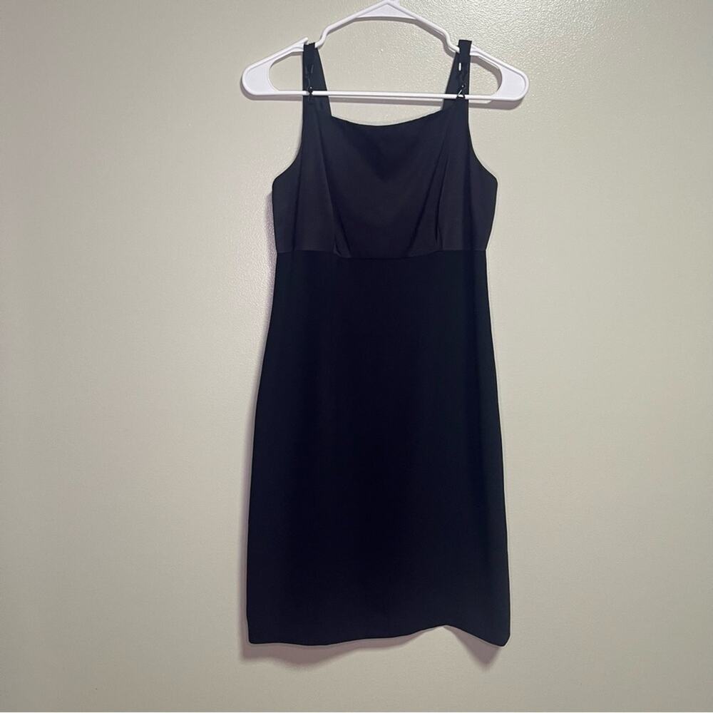 YL By Yair Little Black Dress Fitted Mini SZ 6 Sleeveless Multimedia Neutral